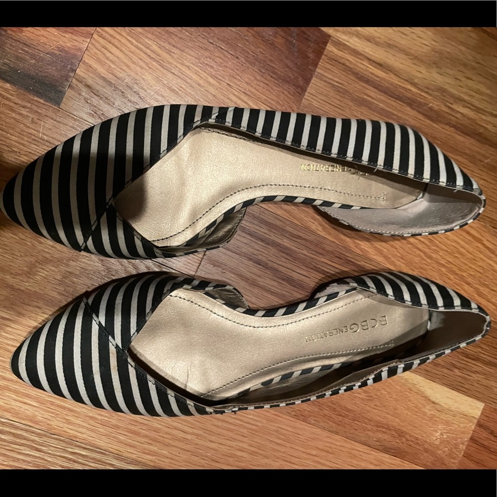 BCBGeneration Stripped Flats